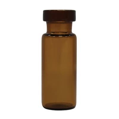 Chromatography Research Supplies 1.8 mL Amber Wide Mouth Crimp Vial 12x32 mm (100/pk)